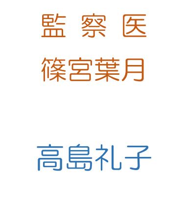 土曜サスペンスドラマ 監察医篠宮葉月 死体は語る13