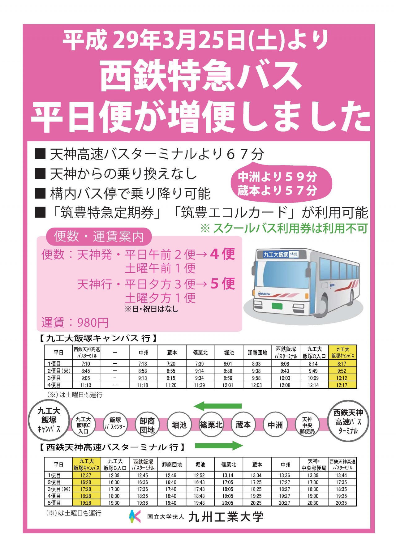 2022年4月13日西日本鉄道 特急ちくほう号（香春町役場～西鉄天神高速バスターミナル） : バスの中の人の乗りもの記録