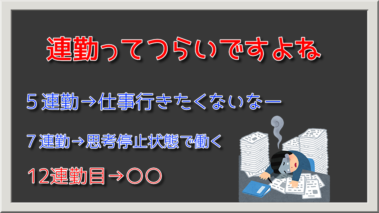 19連勤で起きた病気への変化 | 女医風呂