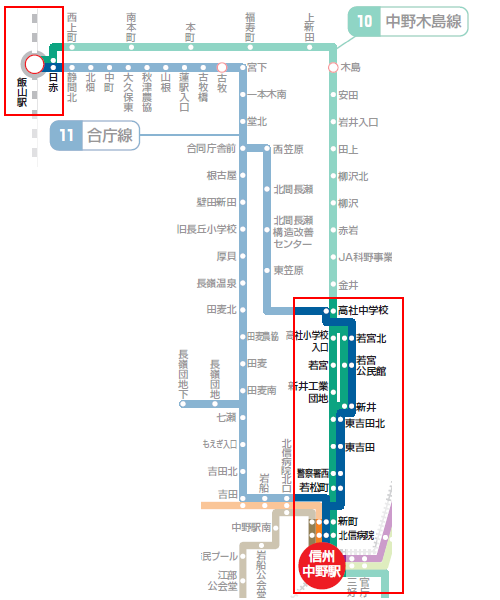 長野電鉄（ながでん）のポケット時刻表：鉄センWEB