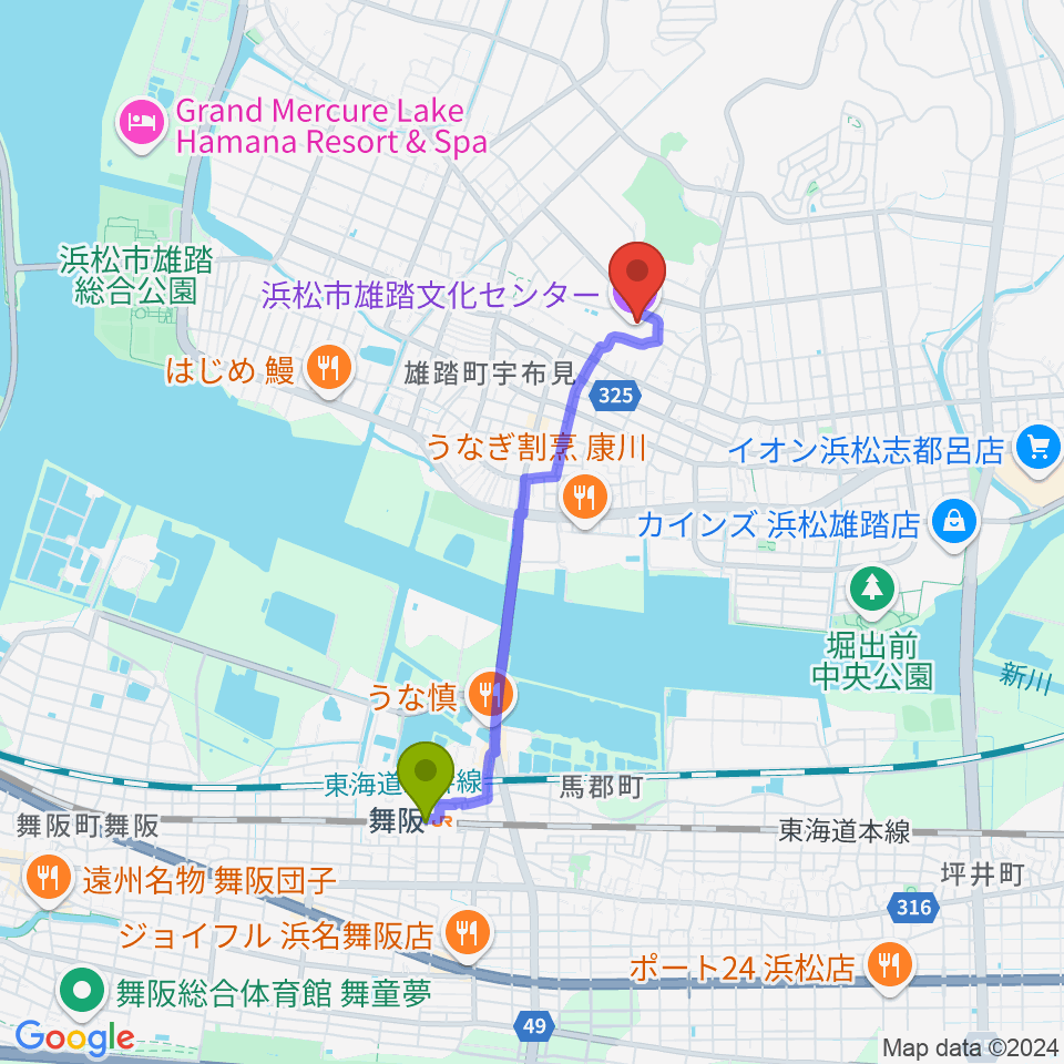 舞阪駅（静岡県浜松市中央区）駅・路線から地図を検索｜マピオン