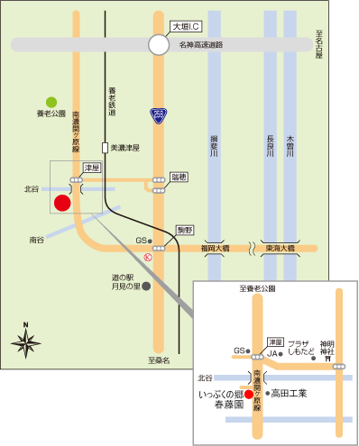 南濃大橋（海津市/橋・トンネル）の地図｜地図マピオン