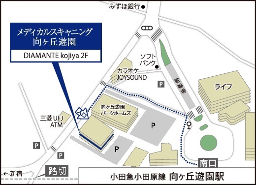 ライフ向ヶ丘遊園店駐車場（川崎市多摩区/駐車場・コインパーキング）の地図｜地図マピオン