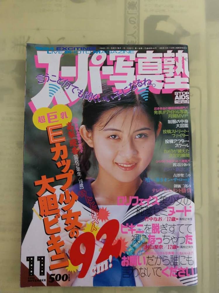 スーパー写真塾 平成6年11月号 平成6年11月号 表紙モデル・高梨綾香