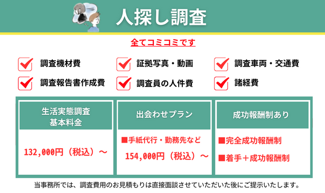 風俗嬢の移籍先が知りたい 人探し -東京都江戸川区- 家出人・失踪人調査