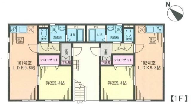 レイクフィカーサⅡ ２０２ 1LDK