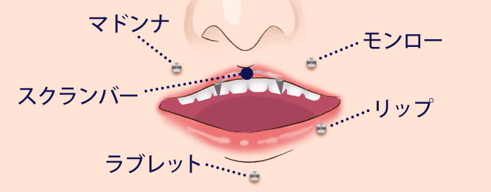 エンジェルバイトやダリアバイトとは？口ピアスの特殊な開け方 | ボディピアス凛｜軟骨ピアスまとめ