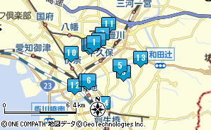 飯田線配線図 その１(豊橋～豊川): 懐かしい駅の風景～線路配線図とともに