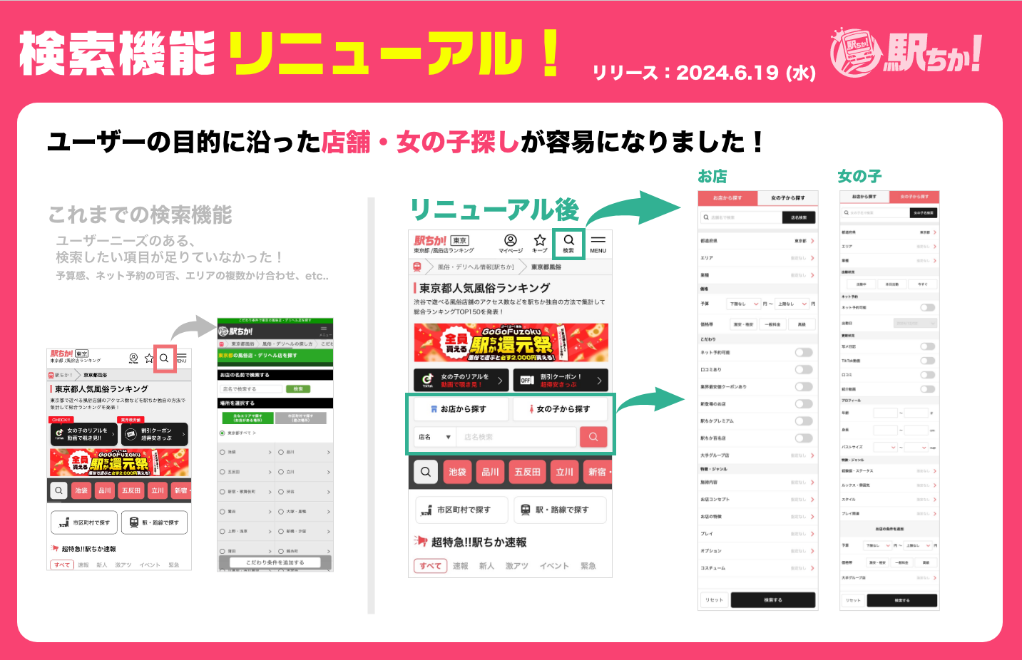 駅ちか人気！風俗ランキング】春キャンペーンのご案内｜風俗広告のアドサーチ