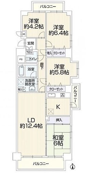 アットホーム】鶴瀬スカイマンション 4階 １ＬＤＫ[1005876391]富士見市の中古マンション｜マンション購入の情報