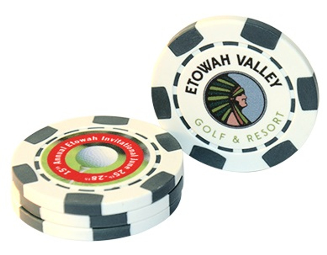 Custom Poker Chip Golf Ball