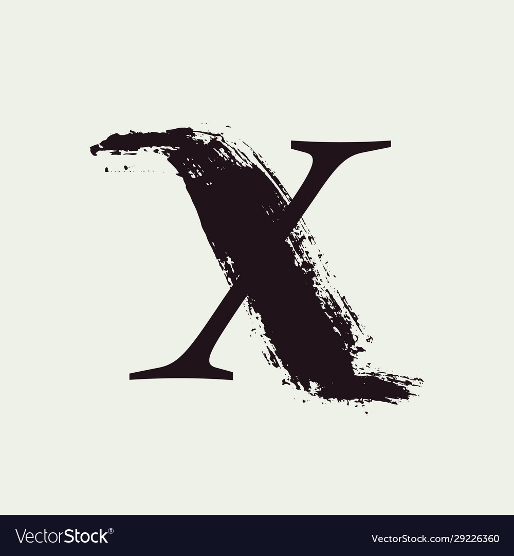 Letter X Style Vector Images