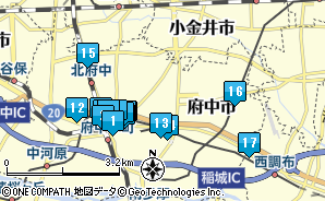 東京都府中市のビジネスホテル一覧｜マピオン電話帳