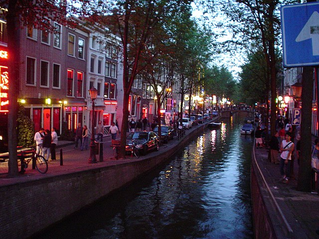 Tourists in Amsterdam